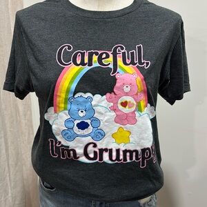 Care bears careful I'm grumpy woman's shirt L